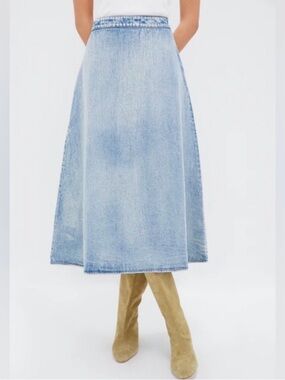 Tuckernuck Acid Wash Denim Britt Skirt